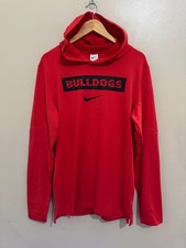 Nike Georgia Bulldogs Football Team Issue Sideline Performance Hoodie Shirt L