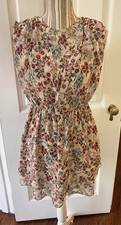 Zara XS Floral Dress D7