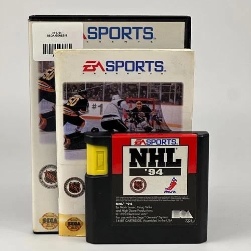 NHL 94 - Sega Genesis Game - CIB Complete in Box