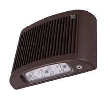 EOF Series Bronze Outdoor LED Full Cutoff Emergency Wall Pack with Photocell,...