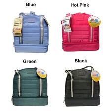 Fit & Fresh Lunch Bag, Includes Meal Prep Set and Ice Pack