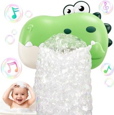 Rechargeable Dinosaur Bath Toy for Kids Toddlers Bubble Maker with