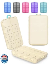 Pill Organizer Medicine Organizer Travel Essentials - Weekly Medicine Dispens