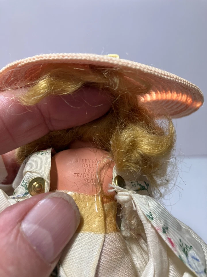 Винтажная жесткая пластиковая кукла Nancy Ann Storybook, подвижные руки, ноги, шея 5,5 дюйма - Изображение 4 из 4