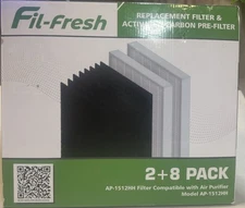 Fil-Fresh Eco Way-Healthier Living AP-1512HH 2+8 Pack Activated Carbon PreFilter