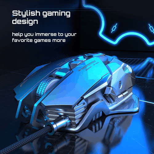 Gaming Mouse Wired Gaming Mouse with RGB Colors LED Backlight 800 1600 2400 - Picture 6 of 9