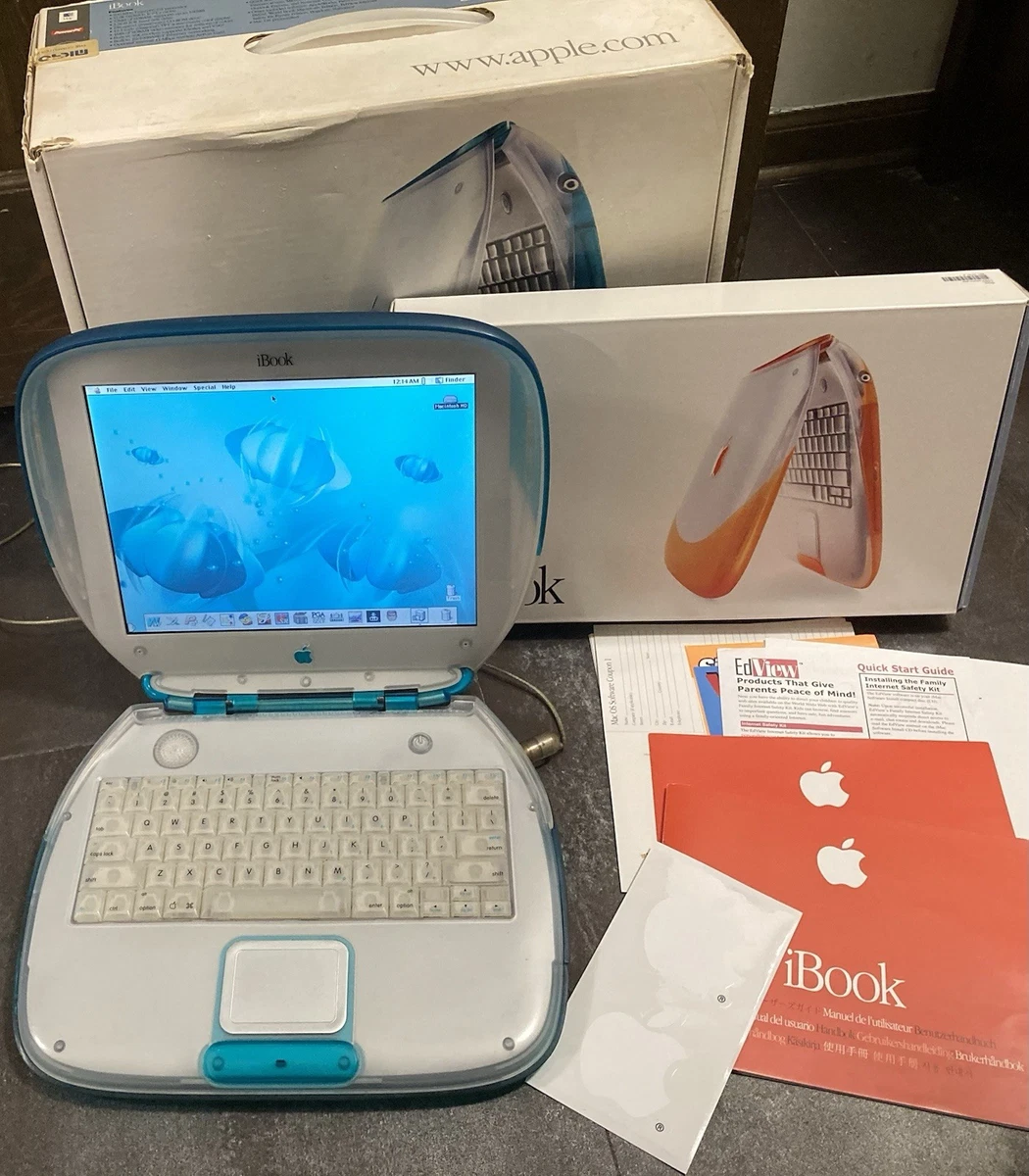 MacBook本体 Apple iBook 300MHz PowerPC G3 Vintage Apple Tangerine Clamshell iBook G3 300mhz Orange AC100V