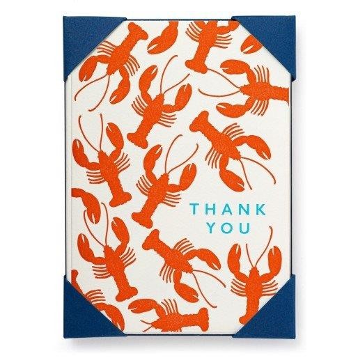 Lobsters - Thank You Notecards - 5 Notecards & Envelopes - Jason Faulkner