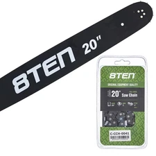 8TEN 20" Chainsaw Guide Bar & Chain .058 3/8 72DL for Husqvarna 575 5018428-72