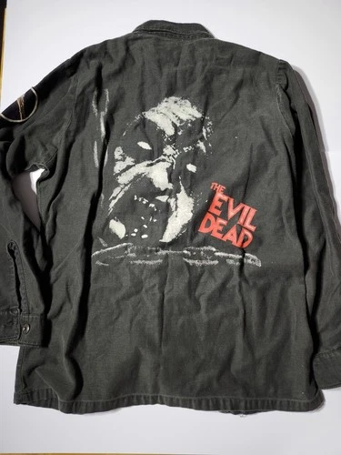 Creepy Co Limited Edition Evil Dead Military Field Shirt Black Sz Mens M Horror - product listing photo
