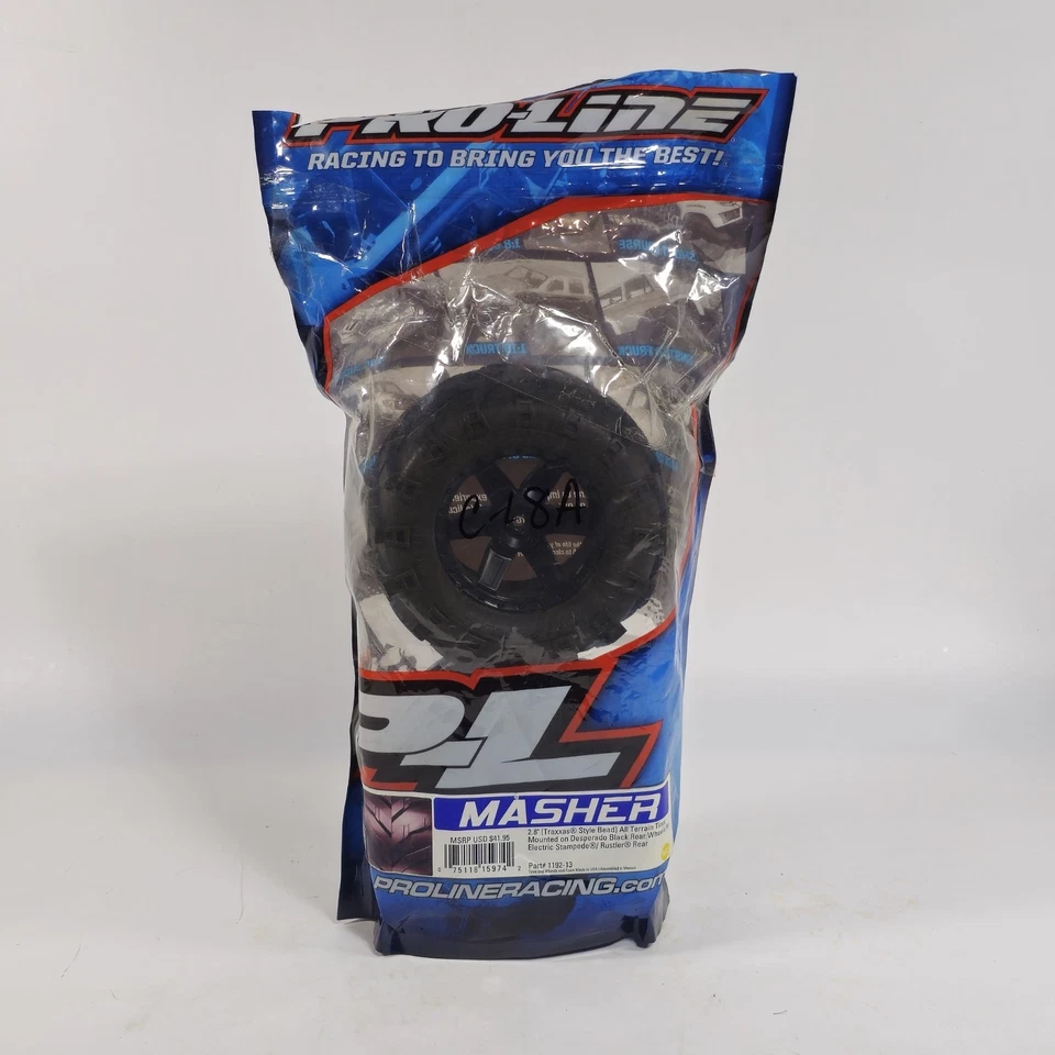 2 Pro-Line REAR Masher 2.8" All Terrain Tires/Wheels Mounted Part 1192-13 - Image 4 of 4