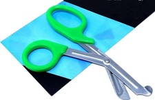 All-Purpose Stainless Steel, Paramedic Tactical Scissors w/Serrated Blade Green