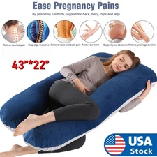 Pregnancy Pillows U-Shaped Full Body Maternity Pillow Ultra-Soft Breathable