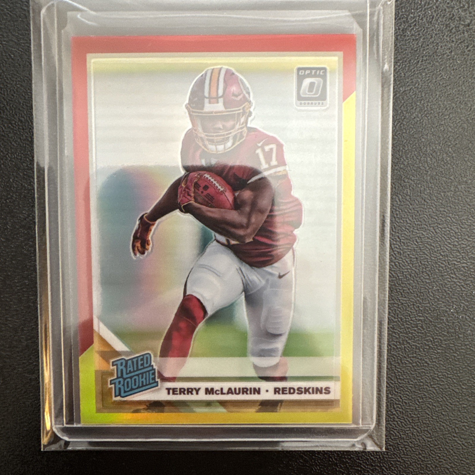 2019 Panini Donruss Optic - Rated Rookie Terry McLaurin #179 Red & Yellow Prizm