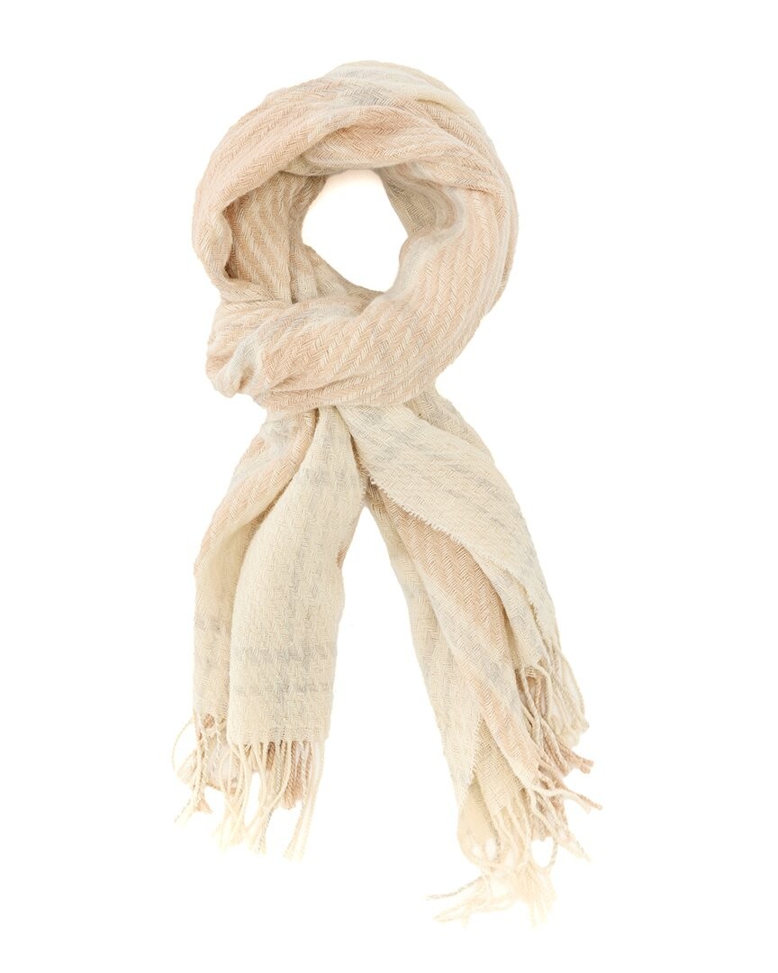 JMclaughlin Federica Wool - Cashmere-Blend Scarf Womens White Os 12290₽