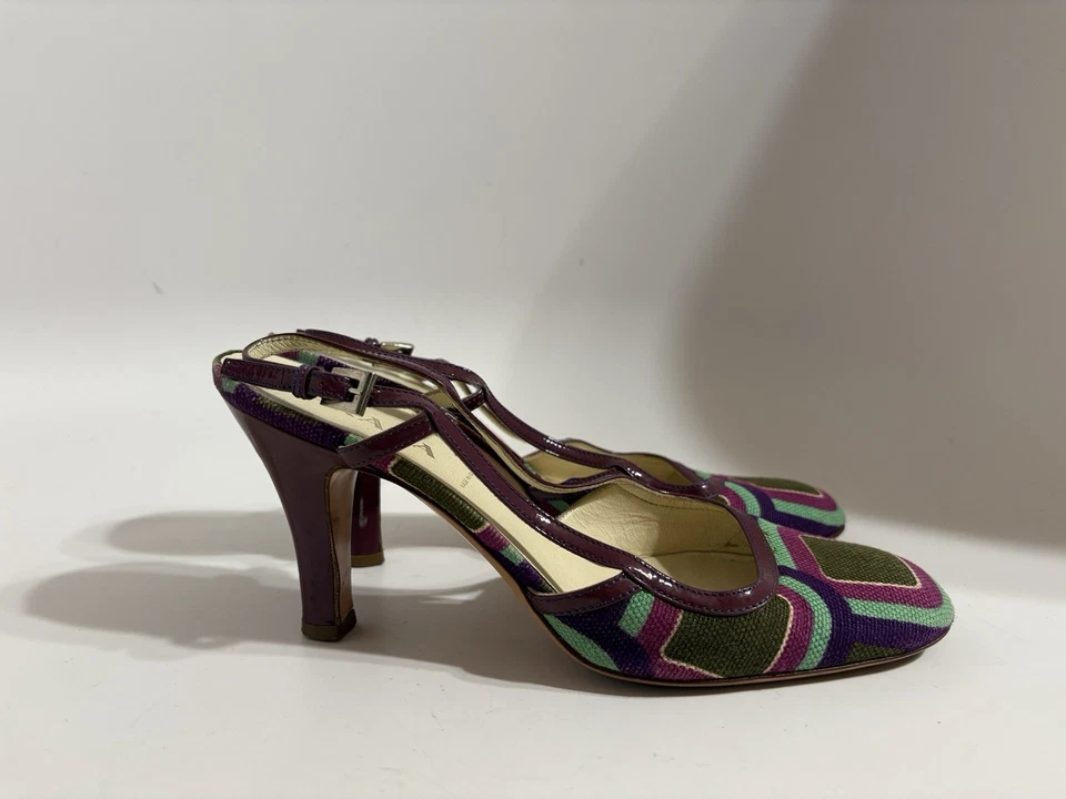 Tacones de colección Prada geométricos morados 36,5 Foto 4 de 4