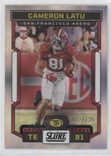 2023 Score Rookies Circular 12/135 Cameron Latu #343 0nr3