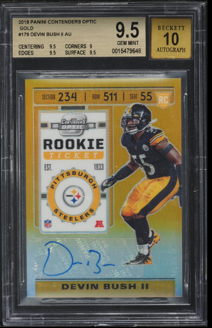 2019 Panini Contenders Optic - Rookie Ticket Devin Bush II #179