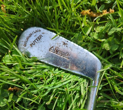 Vintage Olympik Putter 10 Chromium Plate RH Original Shaft Leather Grip