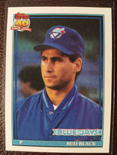 BUD BLACK TORONTO BLUE JAYS 1991 TOPPS 40 YEARS BASEBALL CARD #292