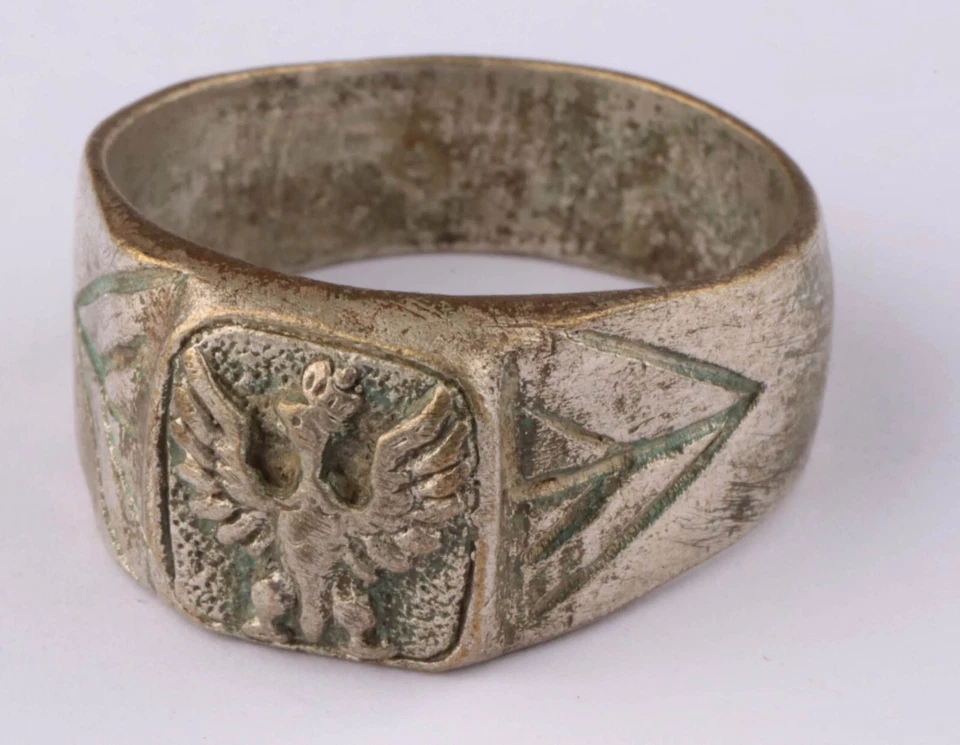 Polonia 1935 Zabłotce anillo postal águila polaca escudo de armas ejército Legión Polski Foto 2 de 4