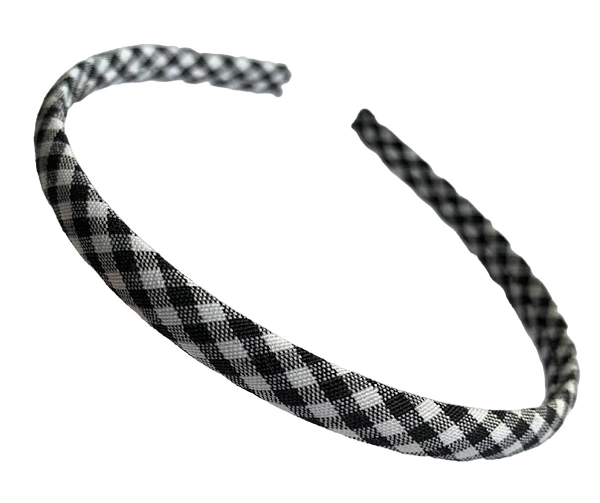 Girls Gingham School Headband Alice Hair Band 1cm Uniform Blue Red