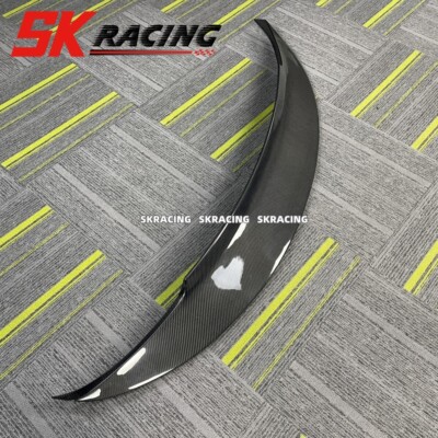 Real Carbon Fiber Rear Trunk Spoiler Wing Bodykit Fit For Model X Utility 4-Door