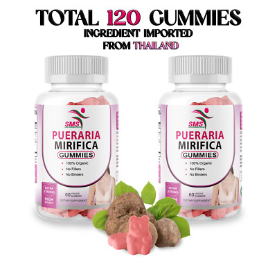 Pueraria Mirifica (Kwao Krua Kao) 5000mg Female Support 120 Gummies Organic