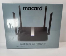 macard Dual Band WiFi-6 Router – Mesh, MU-MIMO, 5 Gigabit Ethernet Ports
