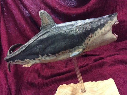 PNSO Megalodon prehistoric sharks Model toy scientific art Dinosaurs Figure - Picture 9 of 10