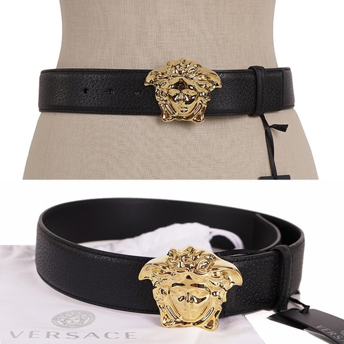 Grainy Leather GOLD MEDUSA LOGO 