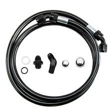 Remote Turbo Oil Feed Line Kit For 2004-10 Chevy Express GMC Savana 6.6L Duramax