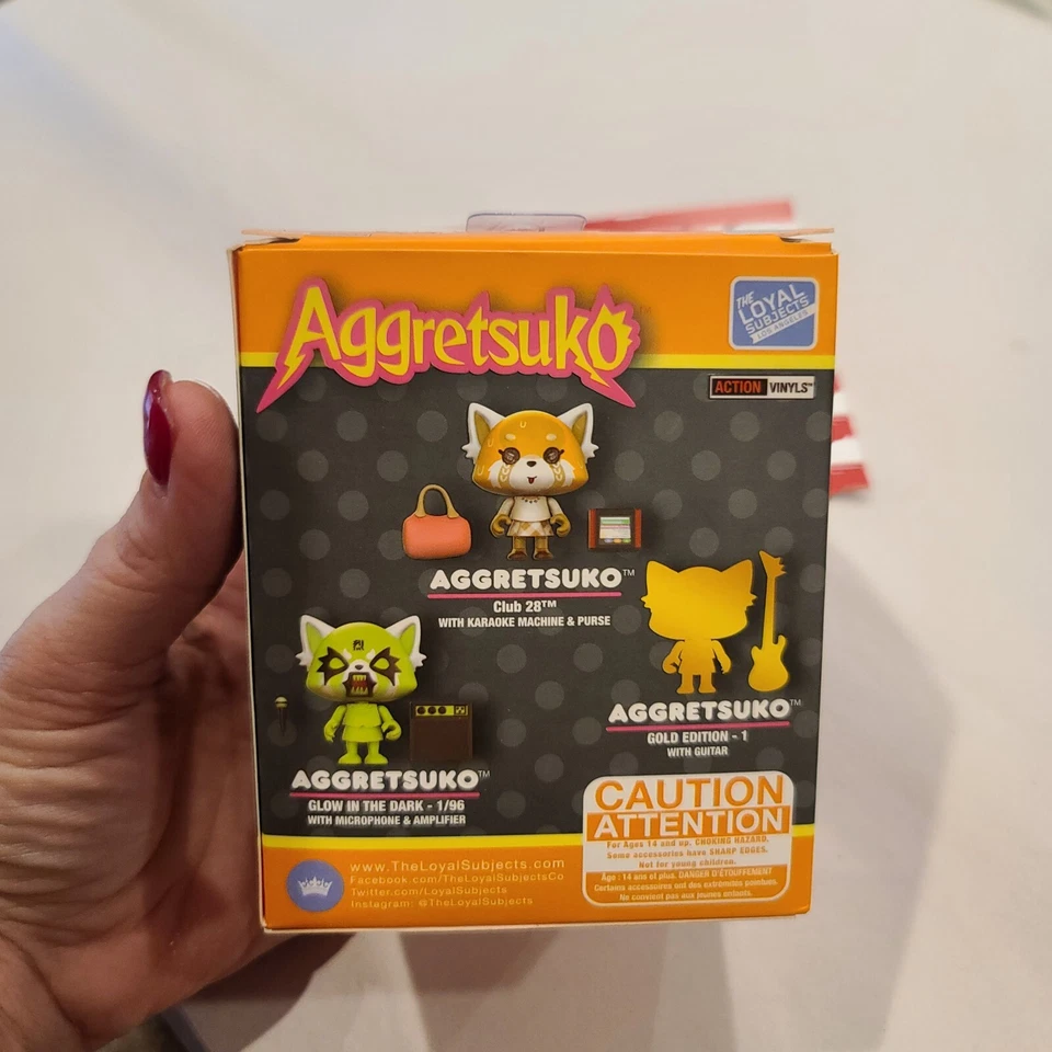 Figura de vinilo de acción The Loyal Subjects Aggretsuko Ookami NUEVO Foto 4 de 4