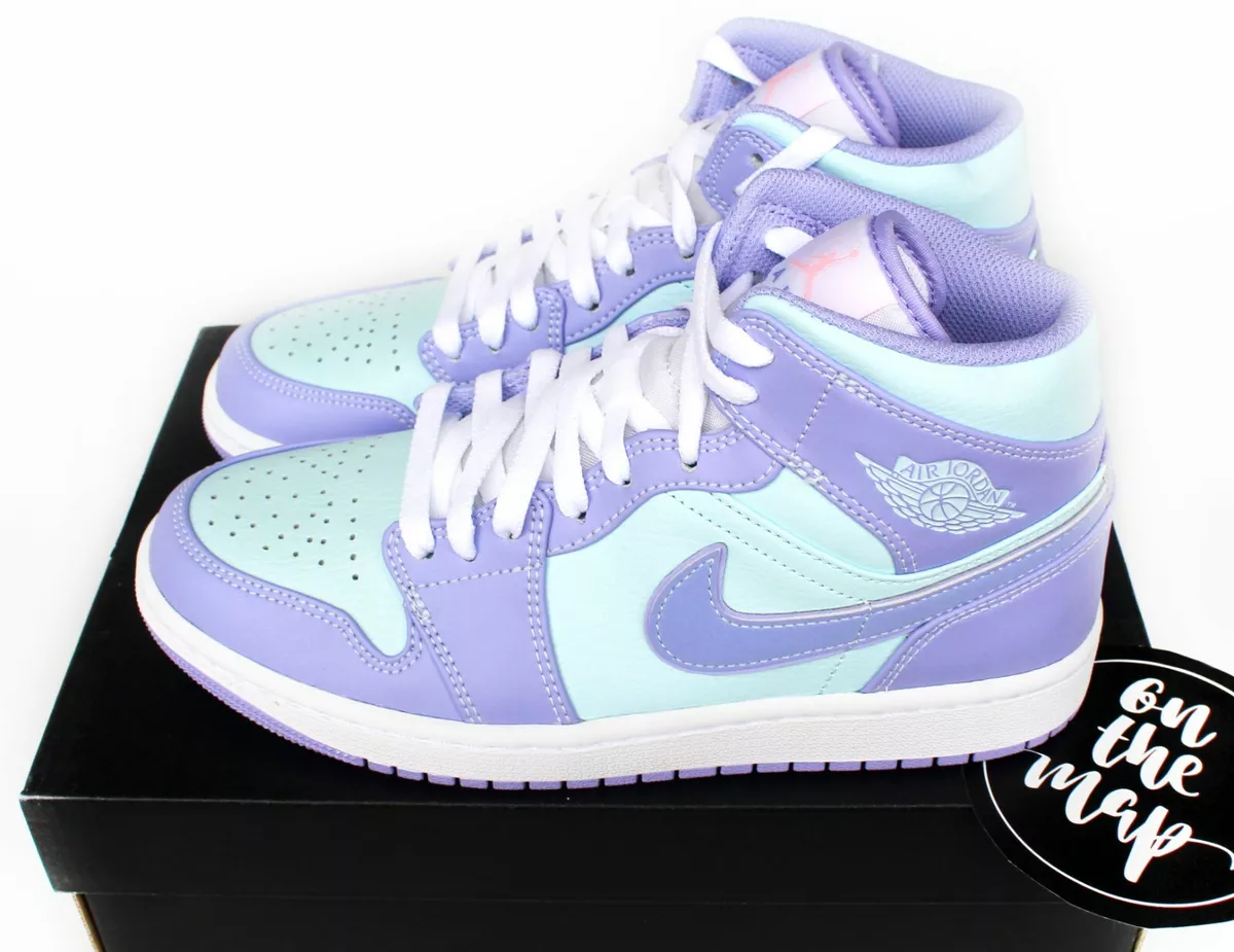 Nike Air Jordan 1 Mid- Purple Pulse/Arctic Punch