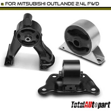 3x Auto Trans Engine Motor & Transmission Mount for Mitsubishi Outlander L4 2.4L