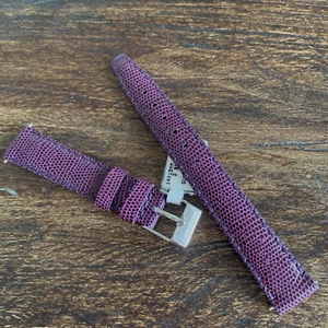Bracelet de montre femme Gucci 14 mm violet fabriqué en France authentique neuf