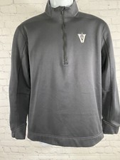 Nike Golf Black Quarter Zip Long Sleeve Pullover Jacket Sweatshirt M Medium