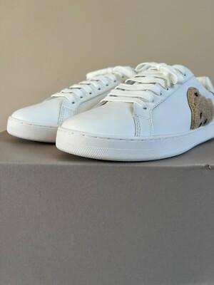 Palm Angels , Teddy Bear Tennis Sneaker in White/Brown, BNIB  display picture 1