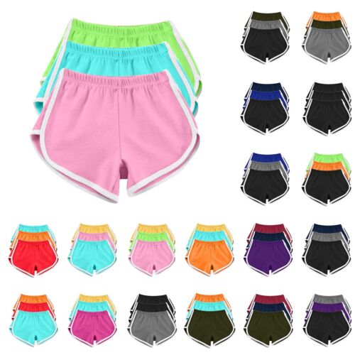 3pcs Womens Shorts Casual Summer Sports Yoga Pants Workout Athletic Running Gym