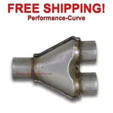 Single 2.5" / Dual 2.5" Y Pipe Universal Custom Exhaust Aluminized Y2121