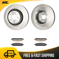 324mm For Toyota Venza 2009 2010-2015 Front Brake Rotors + Brake Ceramic Pads