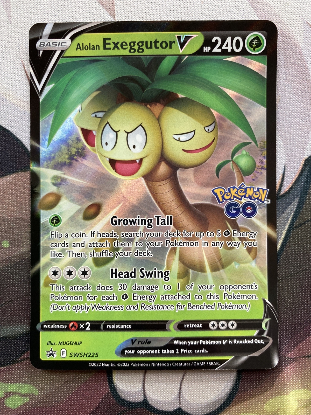 Pokémon TCG Alolan Exeggutor V SWSH Black Star Promos SWSH225 Holo Promo NM/M