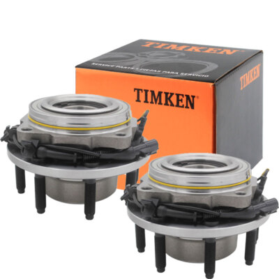 2PCS 4X4 TIMKEN Front Wheel Bearings Hub For Ford F-250 F-350 Super Duty 2005-10
