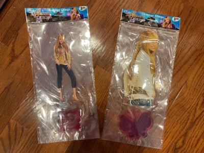 Brand New Hannah Montana Locker Clings 2 Packs of 2 - Reusable Butterfly