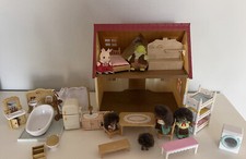 Calico Critters Red Roof Cottage Kitchen Bathroom Bedroom Furniture Family Lot 2