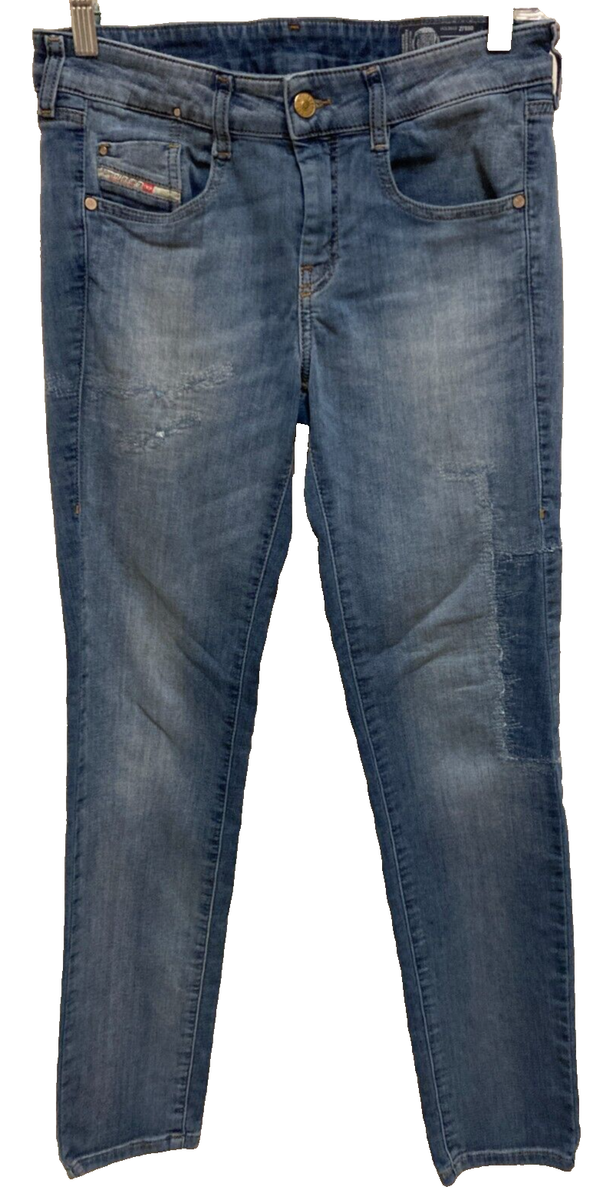 ■DIESEL■D-OLLIES-SP-NE SWEAT JEANS■ DIESEL D-Ollies-SP-NE 084AF Women's W23 Slim Blue Sweat