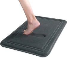 Memory Foam Bath Mat 24x16,Non Slip,Machine Washable, Quick Dry & Absorbent Rugs