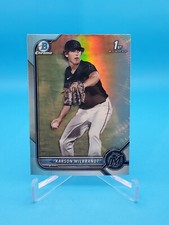 Karson Milbrandt 2022 Bowman Draft #BDC-87 1st Bowman Sky Blue Refractor Marlins