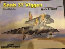 Squadron Saab 37 Viggen Walk Around, Swedish Fighter SS# 25055 Brand New