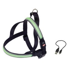 Nobby Noruego Arnes Flash Mesh Verde Para Perros, Reflectante, Seguro, Cómodo